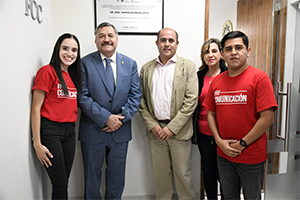 FCC recibe al Dr. med. Santos Guzmán, Rector de la UANL.